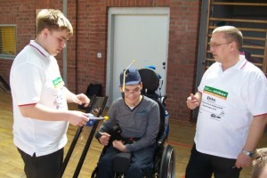 Boccia- Rampenübergabe